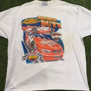 90s Chase‎ Authentics NASCAR white cotton t-shirt Size XL #racing